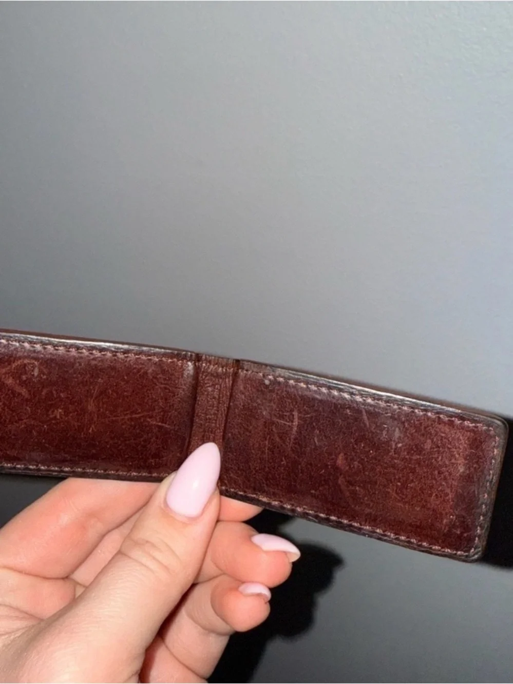 Vintage Coach Leather Money Clip